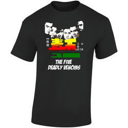 The Five Deadly Venoms 5 Martial Arts Cult Movie Retro Graphic Unisex Soft Cotton Black T Shirt
