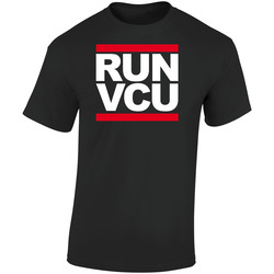 Vcu Virginia Basketball Run Retro Graphic Unisex Soft Cotton Black T Shirt