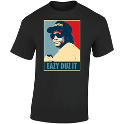 Cool Eazy Easy E Nwa Compton Retro Graphic Unisex Soft Cotton Black T Shirt