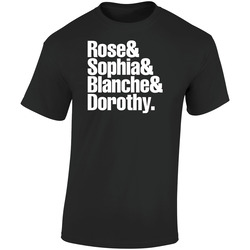 Golden Girls Blanche Rose Sophia Dorothy Retro Graphic Unisex Soft Cotton Black T Shirt
