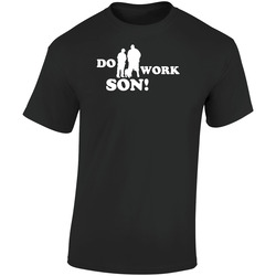 Do Work Son Cool Gangster Rob And Big Retro Graphic Unisex Soft Cotton Black T Shirt