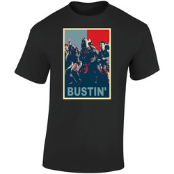 Ghostbusters Bustin' Hope Movie Retro Graphic Unisex Soft Cotton Black T Shirt