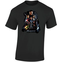 Avengers Funny  Movie Retro Graphic Unisex Soft Cotton Black T Shirt
