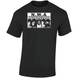 Nwa Worlds Most Dangerous Hip Hop Music Rap Dre Retro Graphic Unisex Soft Cotton Black T Shirt