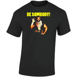 Mr T Be Somebody Funny Retro Graphic Unisex Soft Cotton Black T Shirt
