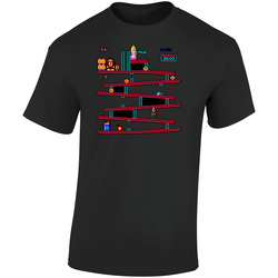 Donkey Kong Classic Arcade Video Game Retro Graphic Unisex Soft Cotton Black T Shirt