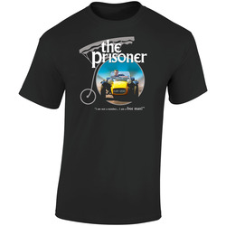 The Prisoner Cult Tv Show Retro Graphic Unisex Soft Cotton Black T Shirt
