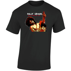 Billy Squier Retro Graphic Unisex Soft Cotton Black T Shirt