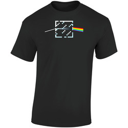 Glass Block Dark Side Of The Moon Parody Minecraft Game Retro Graphic Unisex Soft Cotton Black T Shirt
