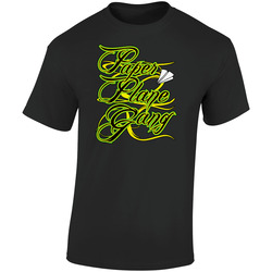 Wiz Khalifa Paper Plane Gang Hip Hop Retro Graphic Unisex Soft Cotton Black T Shirt
