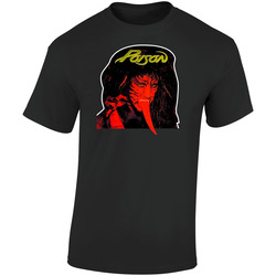 Poison Retro Graphic Unisex Soft Cotton Black T Shirt