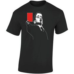 Red Card Kids Soccer Referee Funny Retro Graphic Unisex Soft Cotton Black T Shirt