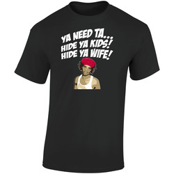 Hide Ya Kids Bed Intruder Antoine Dodson Funny Retro Graphic Unisex Soft Cotton Black T Shirt