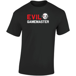 Evil Game Master Retro Graphic Unisex Soft Cotton Black T Shirt
