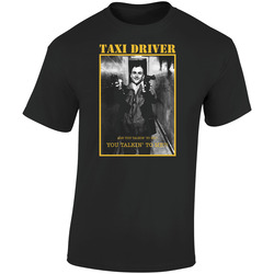 Taxi Driver Retro Graphic Unisex Soft Cotton Black T Shirt