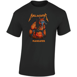 Metal Beast Hall And Oates Retro Graphic Unisex Soft Cotton Black T Shirt
