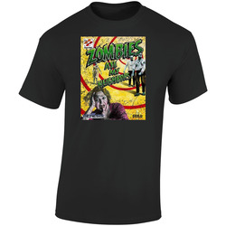 Zombies Ate My Neighbors Sega Game Cover Distressed Retro Graphic Unisex Soft Cotton Black T Shirt