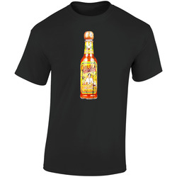 Cholula Hot Sauce Logo Cool Food Gift Distressed Retro Graphic Unisex Soft Cotton Black T Shirt