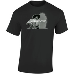 Gunsmoke Retro Graphic Unisex Soft Cotton Black T Shirt