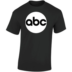 Abc Channel Tv News New From Us Retro Graphic Unisex Soft Cotton Black T Shirt