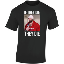 If They Die They Die Alex Ovechkin Washington Sports Fan Retro Graphic Unisex Soft Cotton Black T Shirt