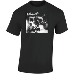 Fishbone 1 150417 A Retro Graphic Unisex Soft Cotton Black T Shirt