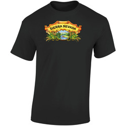 Nevada Sierra Beer Logo Retro Graphic Unisex Soft Cotton Black T Shirt