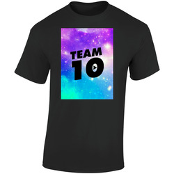 Galaxy Team 10- Jake Paul Retro Graphic Unisex Soft Cotton Black T Shirt