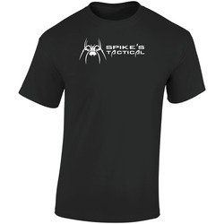 Spikes Tactical 1 Retro Graphic Unisex Soft Cotton Black T Shirt