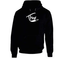 Tanner Fox Man's  Black Vintage Unisex Classic Black Hoodie