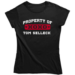 Tom Selleck Property Of I Love Vintage Unisex Classic Black Ladies T Shirt