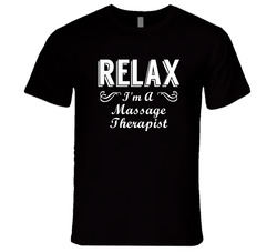 Massage Therapist Relax Fun Vintage Unisex Classic Black T Shirt