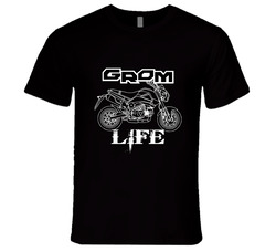 Honda Grom - Grom Life Vintage Unisex Classic Black T Shirt