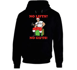 No Lifts No Gifts Arnold Schwarzenegger Christmas Gift Gym Vintage Unisex Classic Black Hoodie