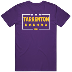 Fran Tarkenton Ahmad Rashad For President 2024 Minnesota Football Fan Unisex Soft Cotton tee T Shirt