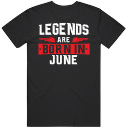 Legends Are Born In June Gemini Cancer Zodiac Birtday Gift Unisex Soft Cotton tee T Shirt