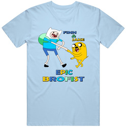 Adventuretime Brofist - Finn & Jake Unisex Soft Cotton tee T Shirt