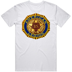 American Legion Retro Graphic Unisex Cotton White Classic Unisex Soft Cotton tee T Shirt