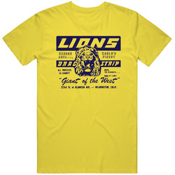 Lions Drag Strip Once Upon A Time In Hollywood Movie Fan Gifts Unisex Soft Cotton tee T Shirt