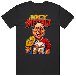 Joey Chestnut - Hot Dog Eating Champion Caricature Tee Unisex Soft Cotton tee T Shirt
