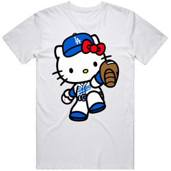Hello Kitty Dodgers Shirts, Hello Kitty Sports Team Shirts Tee Unisex Classic Vintage Unisex Soft Cotton tee T Shirt
