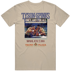 Mike Tyson Vs Michael Spinks Retro Boxing Unisex Soft Cotton tee T Shirt