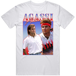 Andre Agassi 90s Style Unisex Soft Cotton tee T Shirt