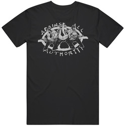 Against All Authority Punk Rock Retro Unisex Soft Cotton tee T Shirt
