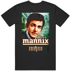 Mannix 70s Tv Retro Mike Connors Joseph Campanella Vintage Unisex Classic Unisex Soft Cotton tee T Shirt