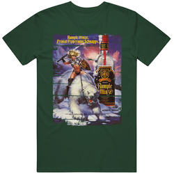 Rumpleminze Peppermint Schnapps Grunge Look Unisex Soft Cotton tee T Shirt