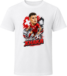 Granit Xhaka, Switzerland Caricature Soccer 2026 T Shirt