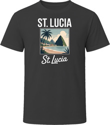 St Lucia St Lucia World Travel Tourist Shop T Shirt