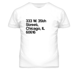 Chicago White Sox Stadium Street Address T Shirt