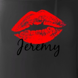 Jeremy Personalized Name Lips Kiss Love Essential Mug